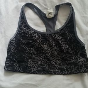 Reversible Grey and Black Champion Sports Bra